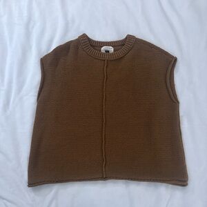 Brown Universal Thread Sweater Vest Size Small